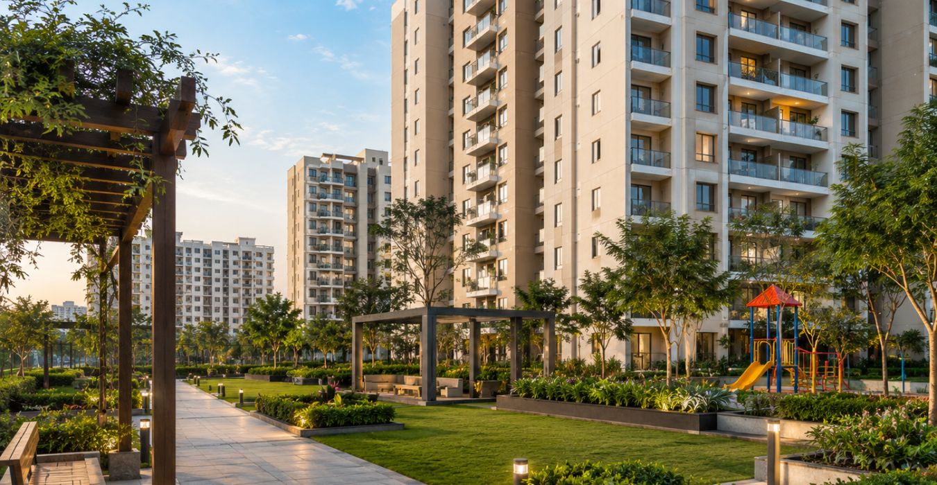 Arvind Insignia township towers elevation view